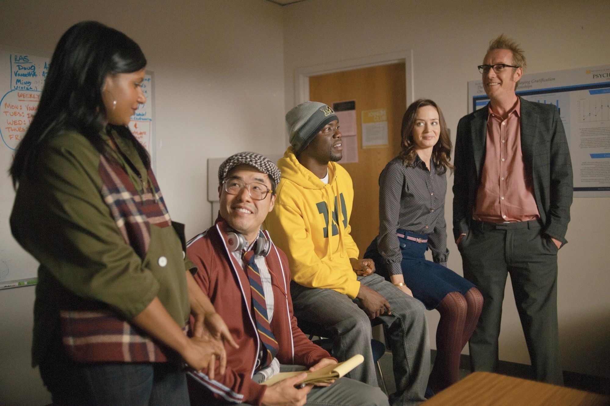 Mindy Kaling, Randall Park, Kevin Hart, Emily Blunt and Rhys Ifans in Universal Pictures' The Five-Year Engagement (2012)