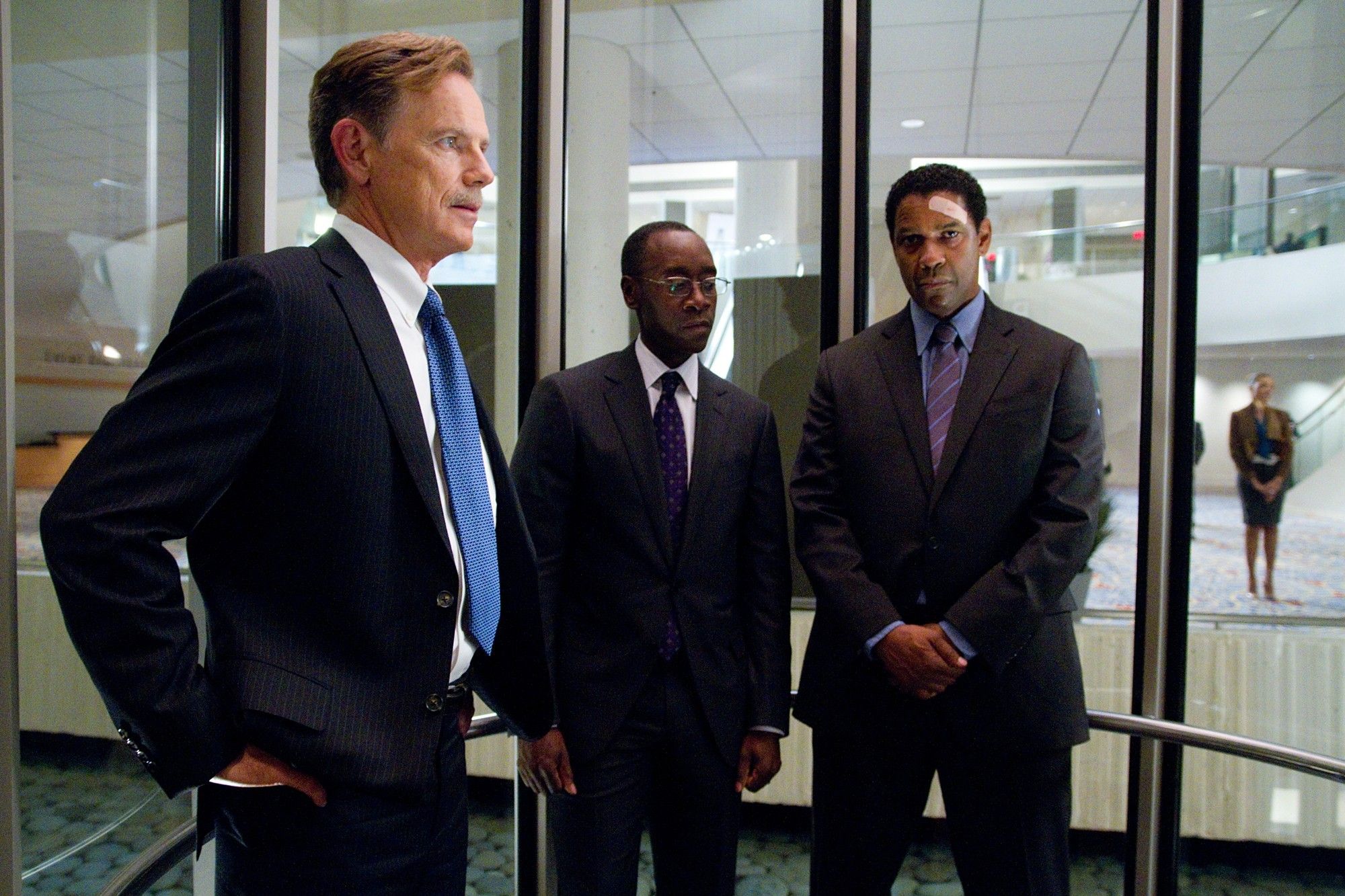Bruce Greenwood, Don Cheadle and Denzel Washington in Paramount Pictures' Flight (2012)