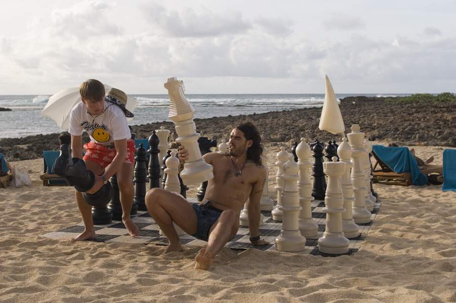 Jack McBrayer and Russell Brand in Universal Pictures' Forgetting Sarah Marshall (2008)