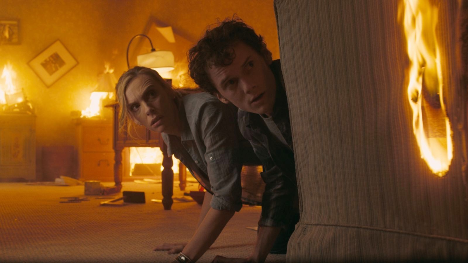 Toni Collette stars as Jane Brewster and Anton Yelchin stars as Charley Brewster in DreamWorks SKG's Fright Night (2011)