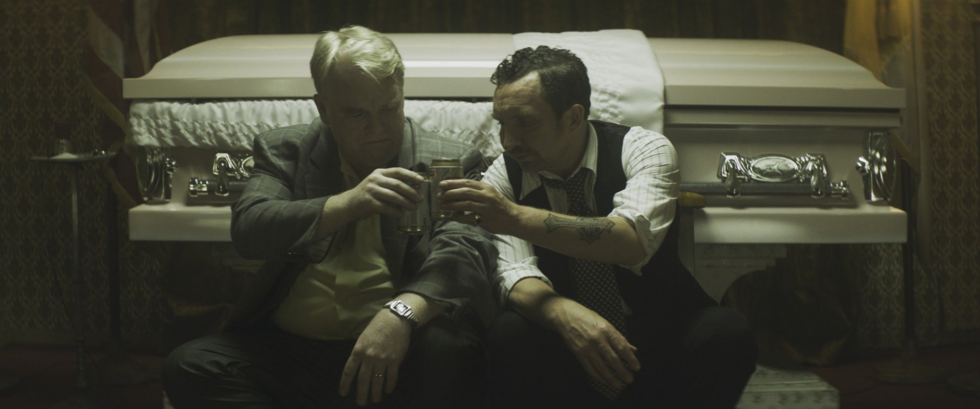 Philip Seymour Hoffman and Eddie Marsan in IFC Films' God's Pocket (2014)