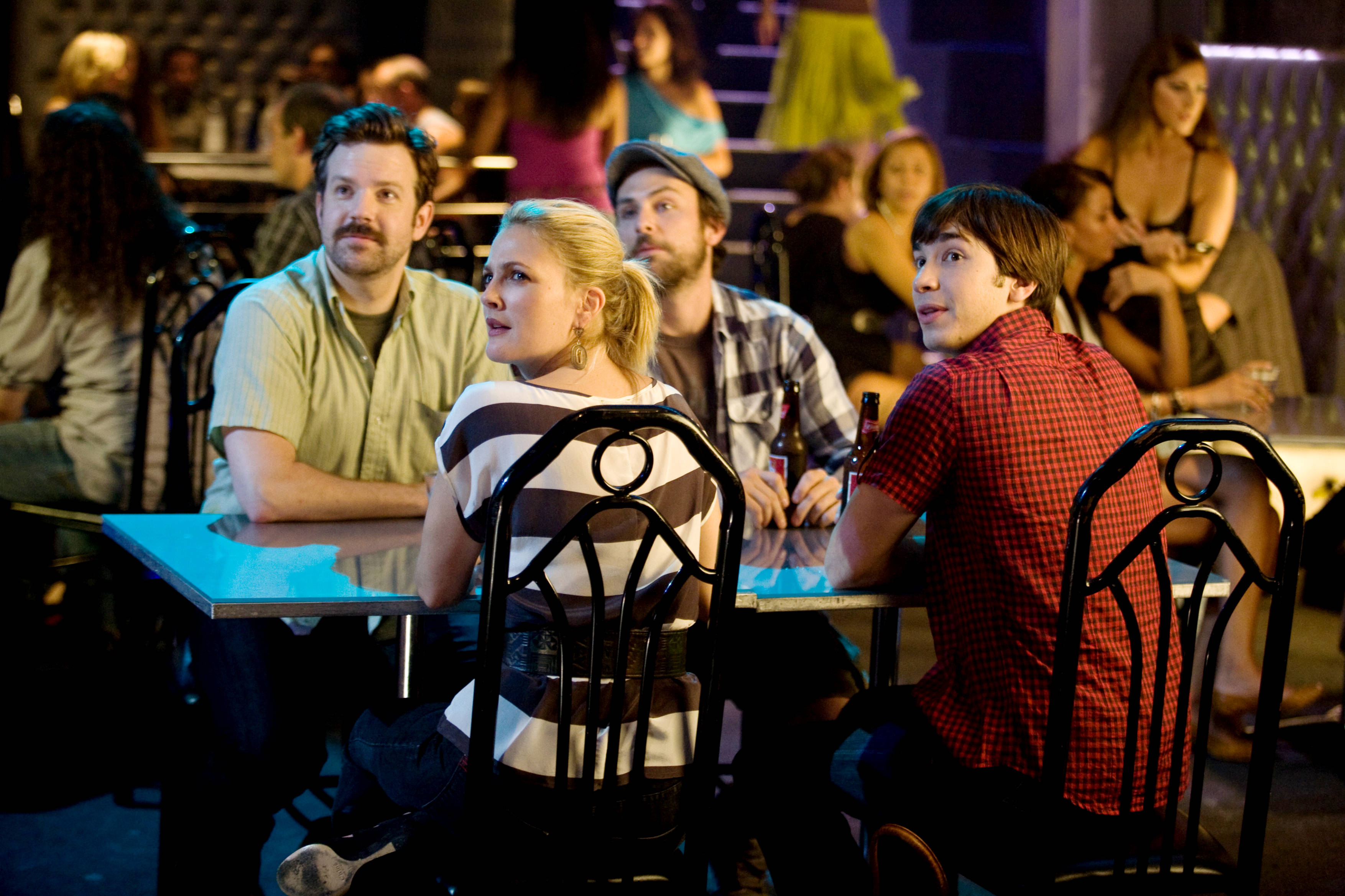 Drew Barrymore, Justin Long, Jason Sudeikis and Charlie Day in Warner Bros. Pictures' Going the Distance (2010)