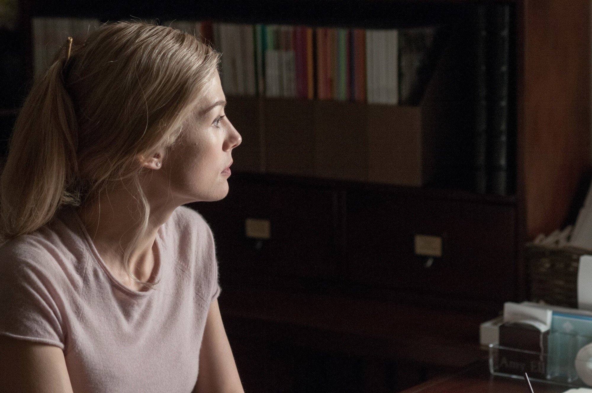 Rosamund Pike stars as Amy Dunne in 20th Century Fox's Gone Girl (2014)