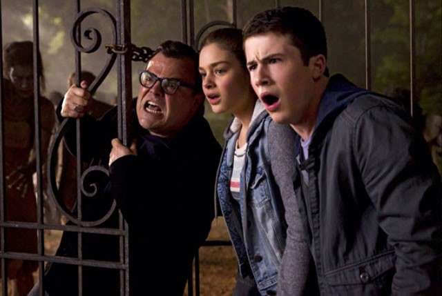 Jack Black, Odeya Rush and Dylan Minnette in Columbia Pictures' Goosebumps (2015)