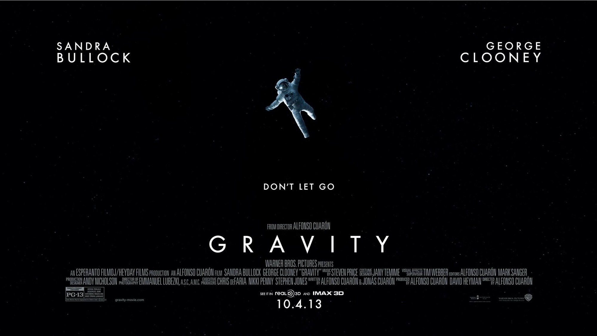 Poster of Warner Bros. Pictures' Gravity (2013)