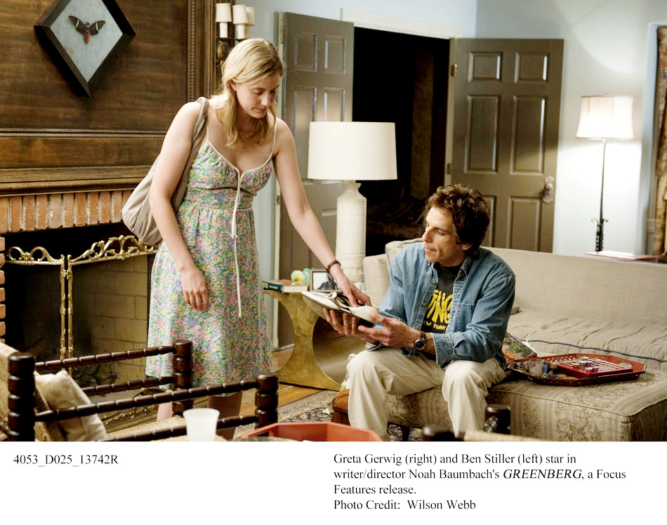 Greta Gerwig stars as Florence and Ben Stiller stars as Roger Greenberg in Focus Features' Greenberg (2010). Photo credit by Wilson Webb.