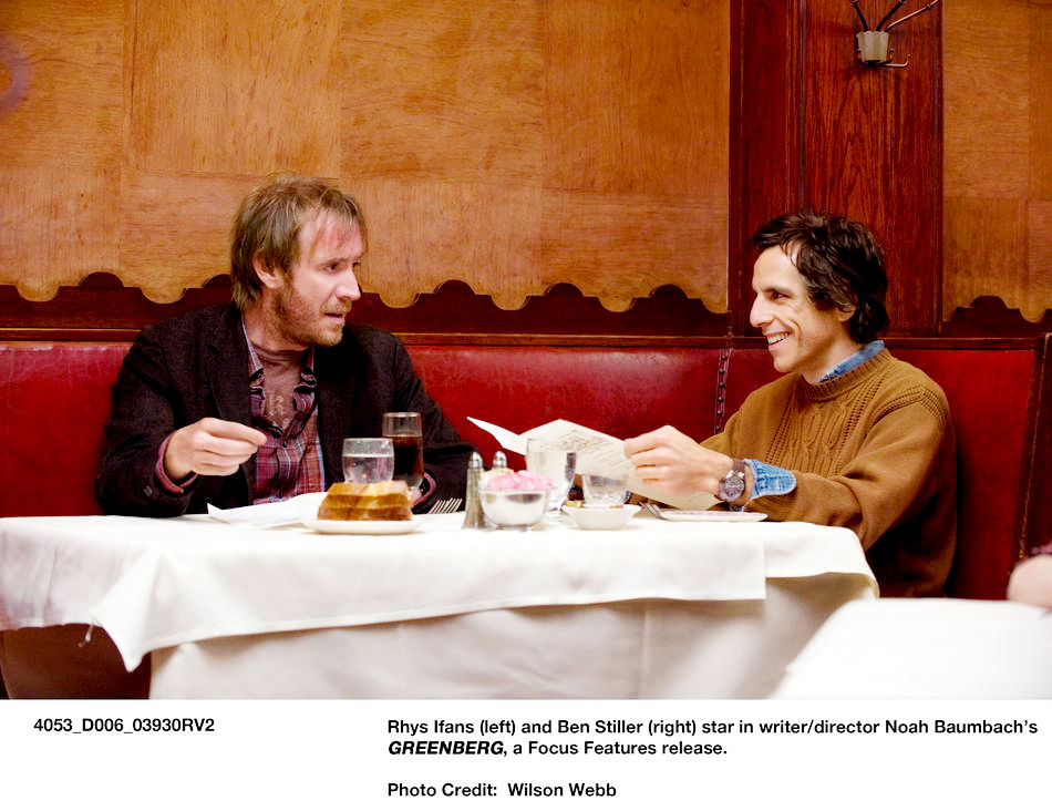 Rhys Ifans stars as Ivan Schrank and Ben Stiller stars as Roger Greenberg in Focus Features' Greenberg (2010). Photo credit by Wilson Webb.
