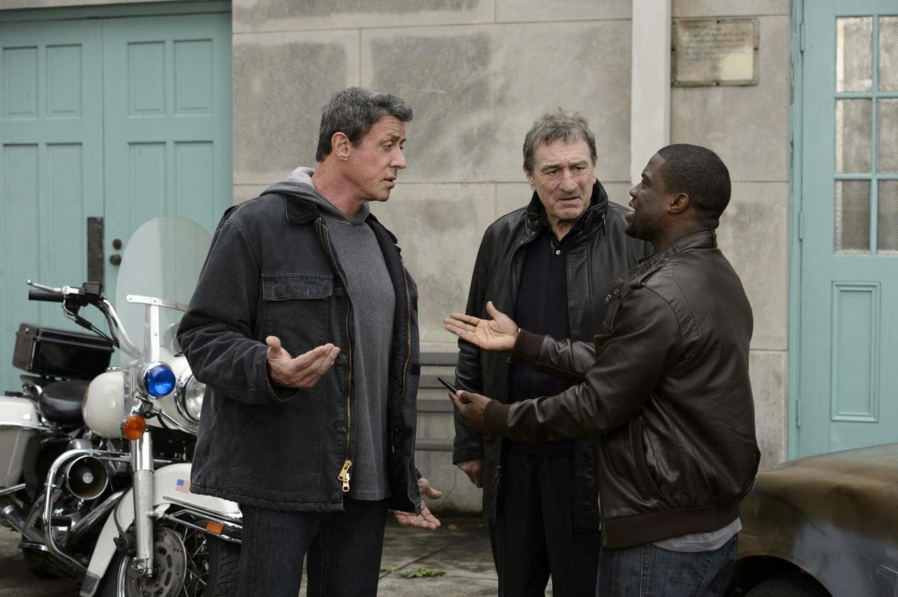 Sylvester Stallone, Robert De Niro and Kevin Hart in Warner Bros. Pictures' Grudge Match (2013)