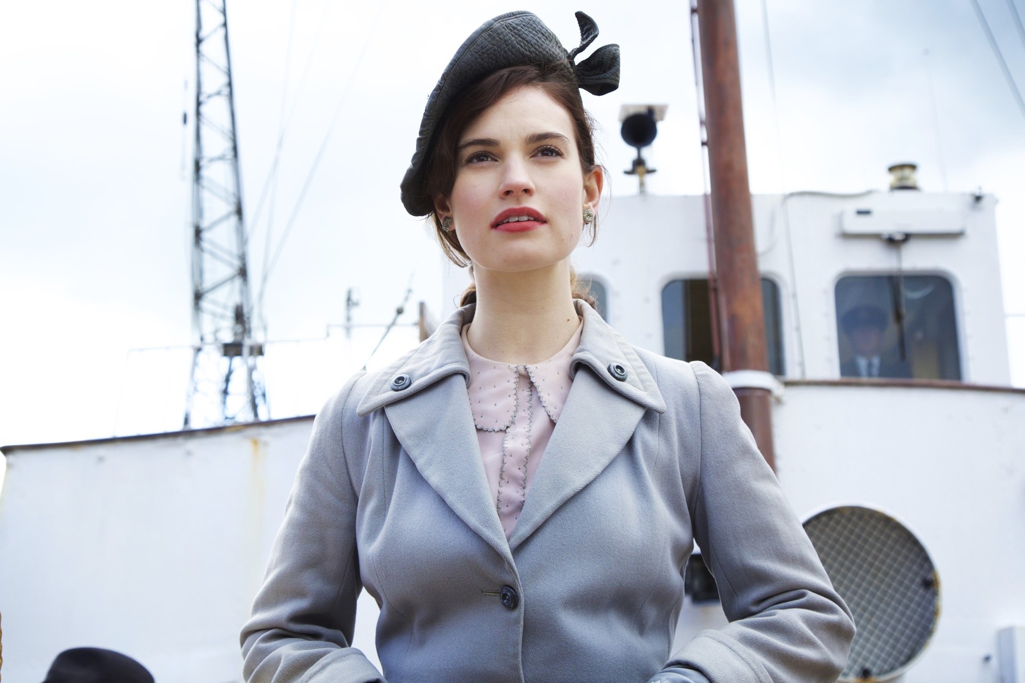 Lily James stars as Juliet Ashton in Netflix's The Guernsey Literary and Potato Peel Pie Society (2018)