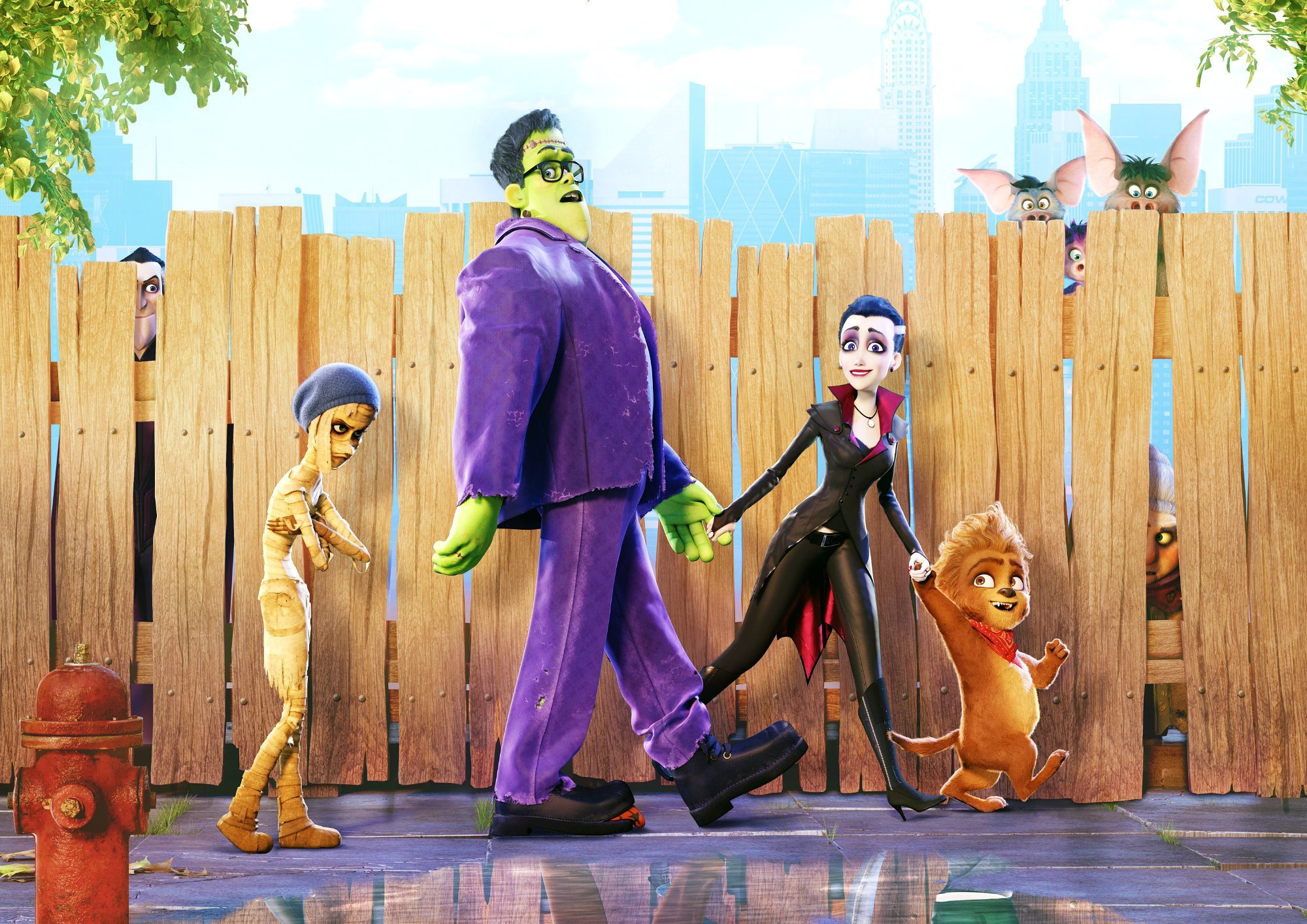 Fay, Frank, Emma and Max in Viva Pictures' Monster Family (2018)