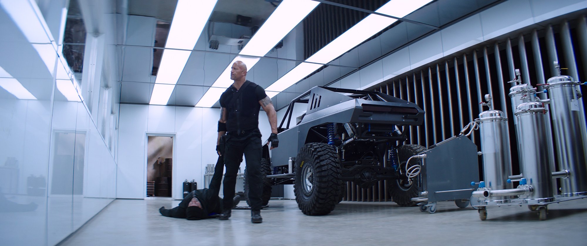 The Rock stars as Luke Hobbs in Universal Pictures' Fast & Furious Presents: Hobbs & Shaw (2019)