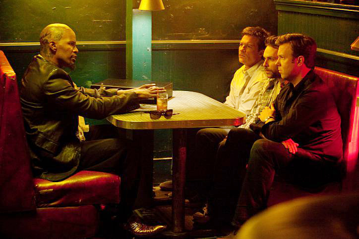 Jamie Foxx, Jason Bateman, Charlie Day and Jason Sudeikis in Warner Bros. Pictures' Horrible Bosses (2011)