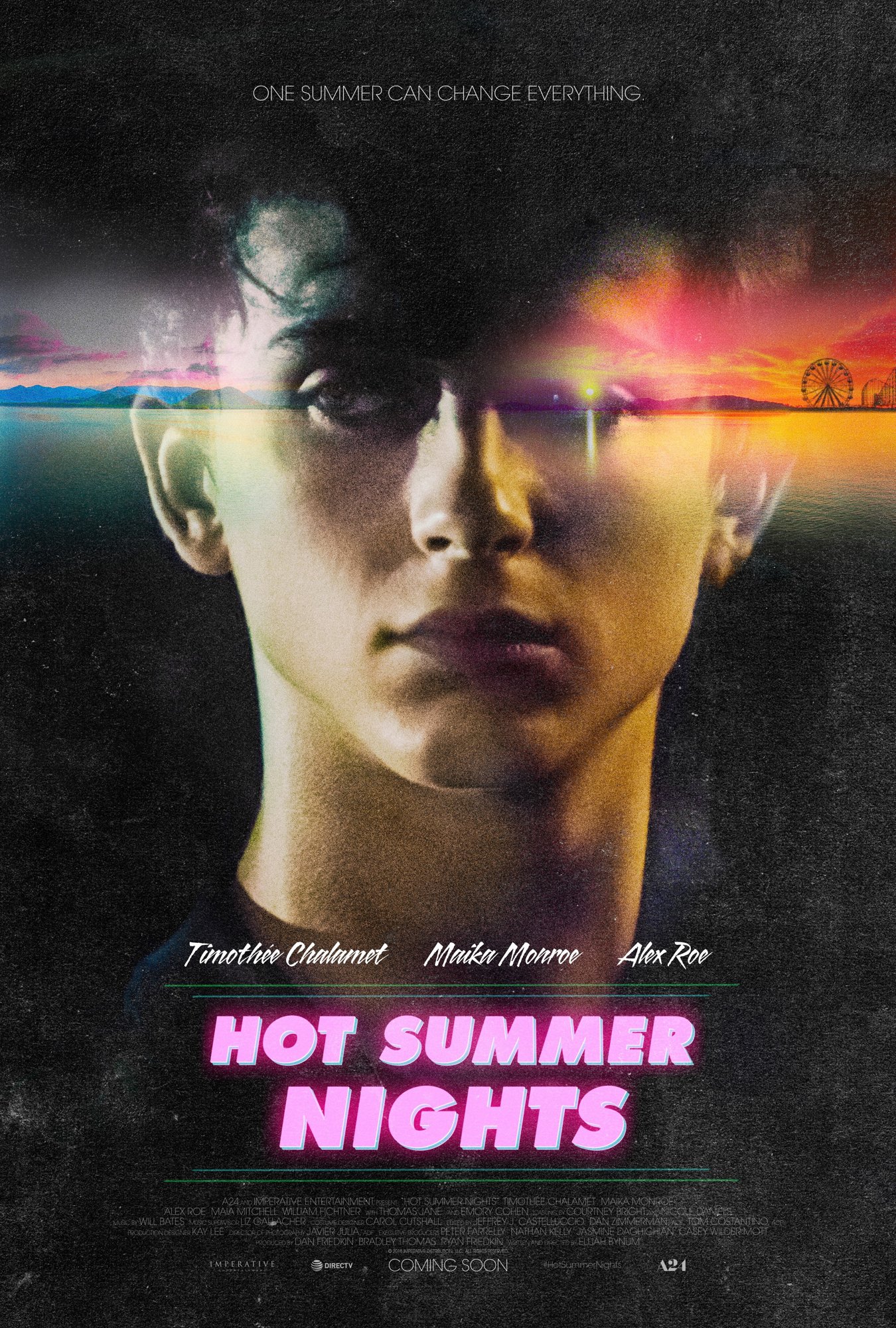 Poster of A24's Hot Summer Nights (2018)