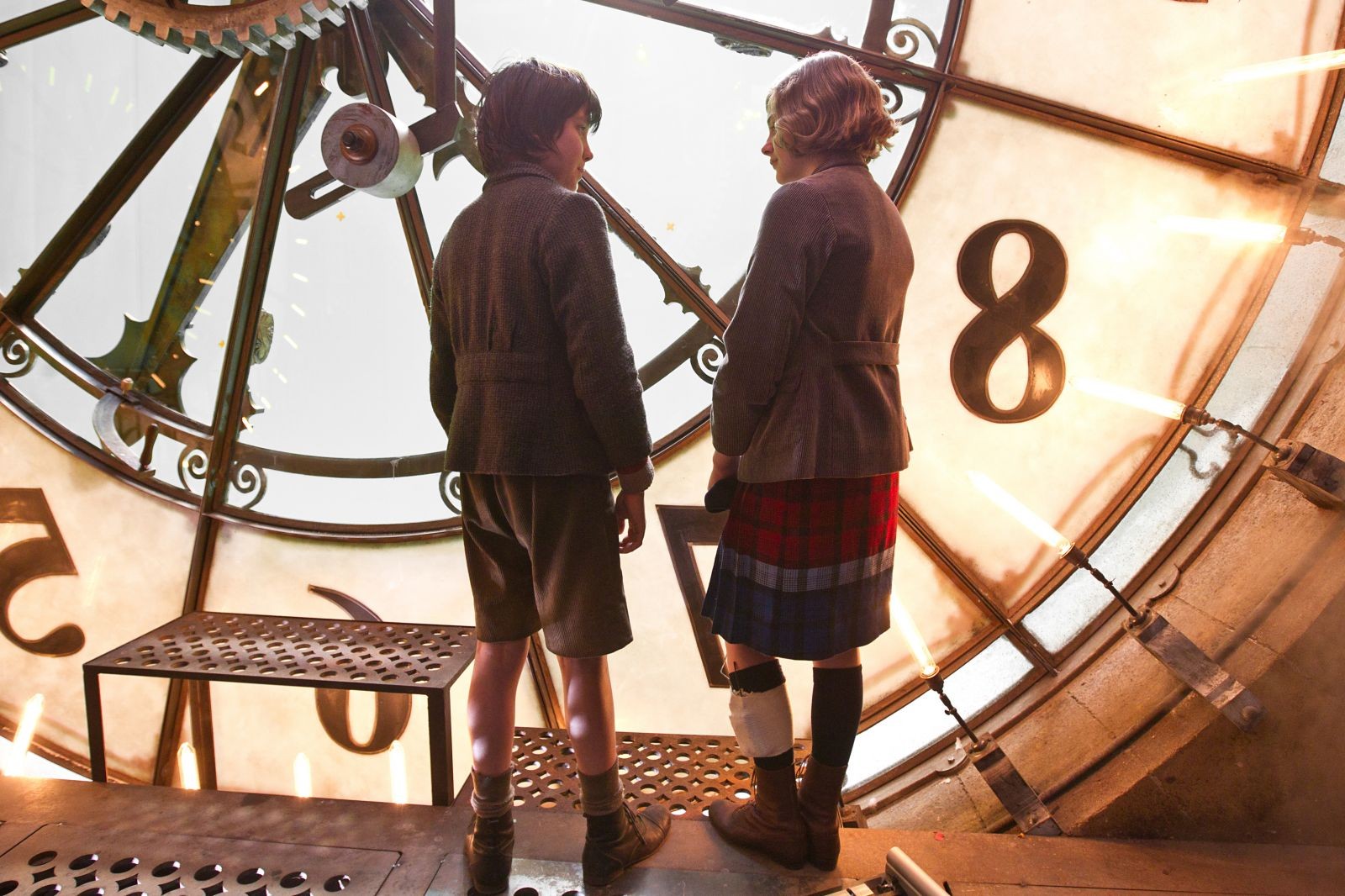 Asa Butterfield stars as Hugo Cabret snd Chloe Moretz stars as Isabelle in Paramount Pictures' Hugo (2011)