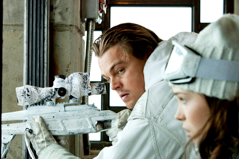 Leonardo DiCaprio stars as Jacob Hastley and Ellen Page stars as Ariadne in Warner Bros. Pictures' Inception (2010)