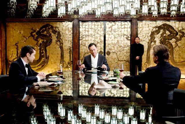 Joseph Gordon-Levitt, Ken Watanabe and Leonardo DiCaprio in Warner Bros. Pictures' Inception (2010)