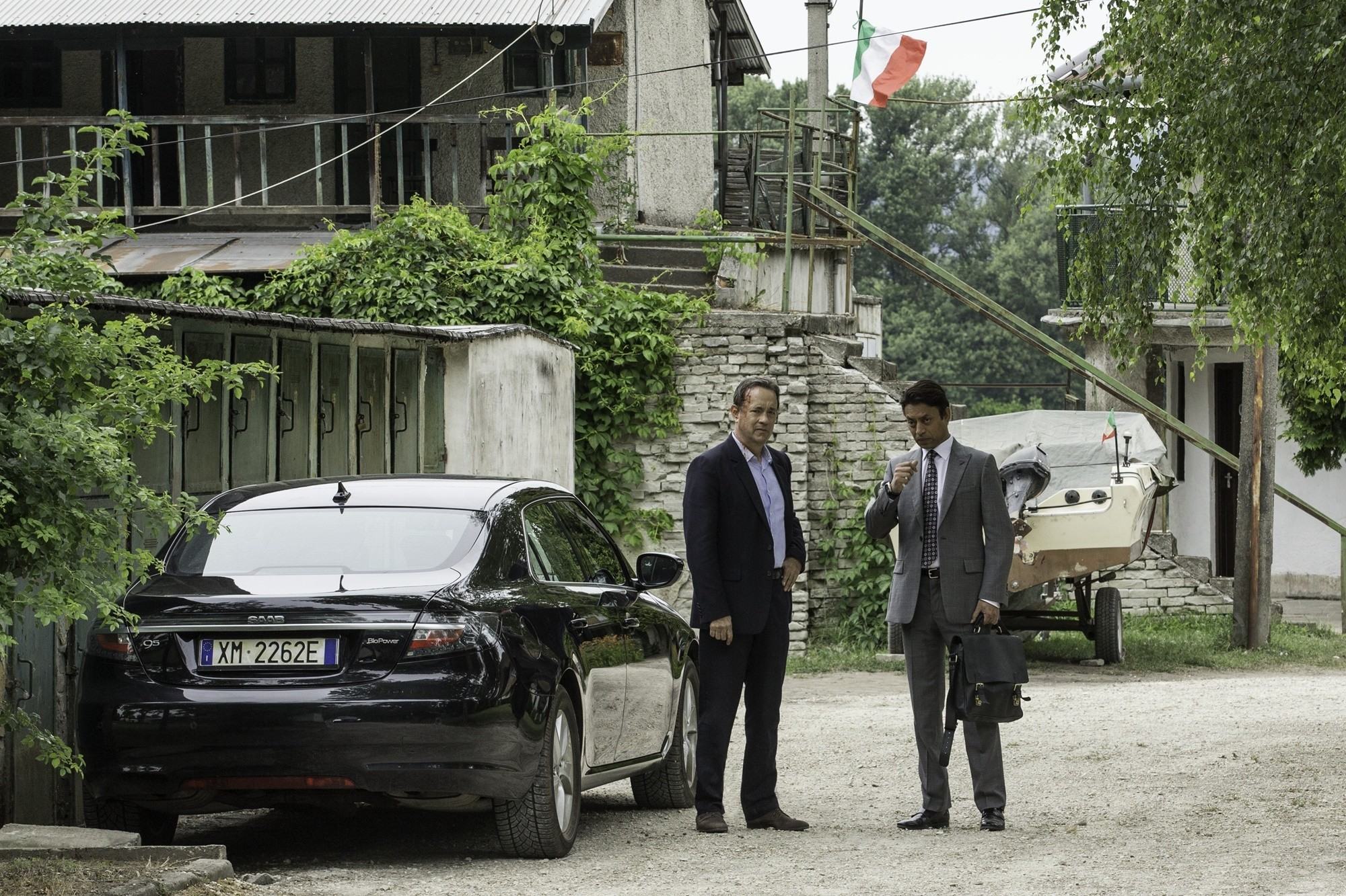 Tom Hanks stars as Robert Langdon and Irrfan Khan stars as Harry Sims 'The Provost' in Columbia Pictures' Inferno (2016)