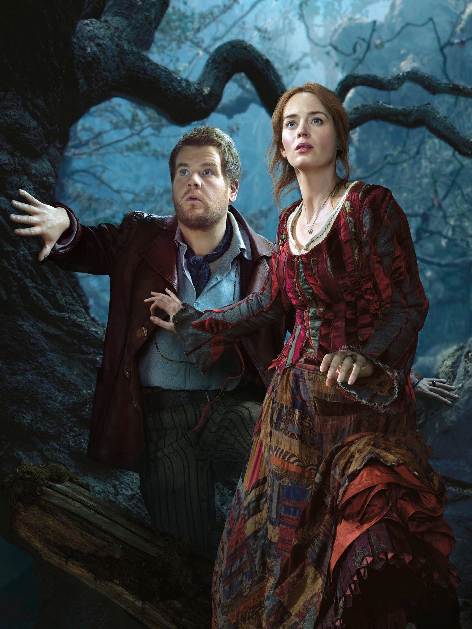 James Corden stars as The Baker and Emily Blunt stars as The Baker's Wife in Walt Disney Pictures' Into the Woods (2014)