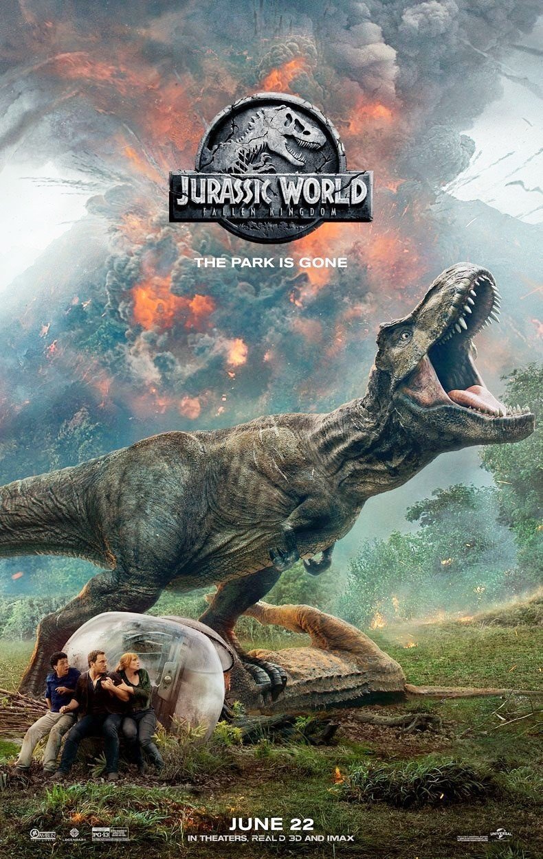 Poster of Universal Pictures' Jurassic World: Fallen Kingdom (2018)