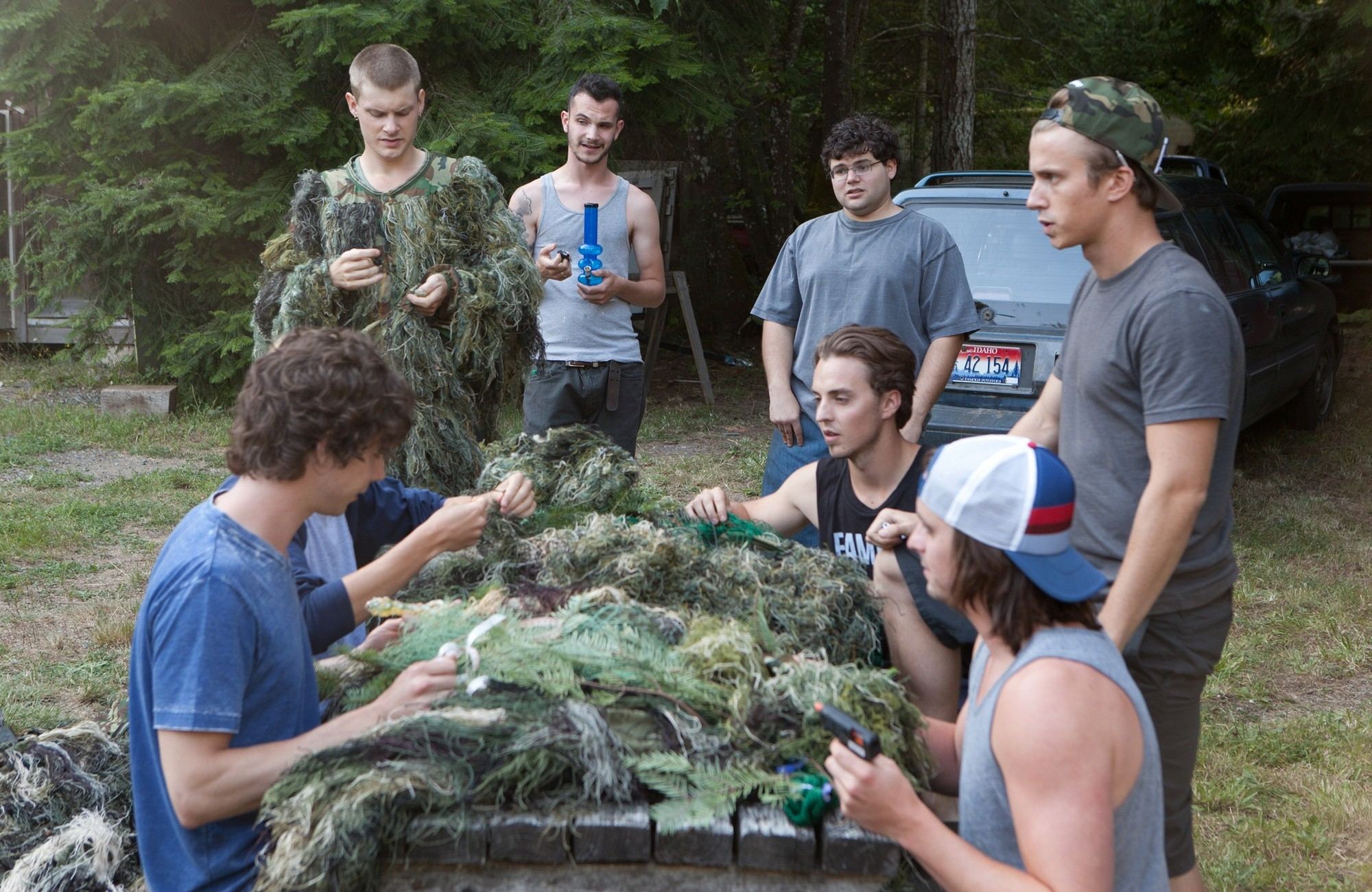 Corey Large, Jonathan Daniel Brown and Kenny Wormald in Well Go USA's Kid Cannabis (2014)