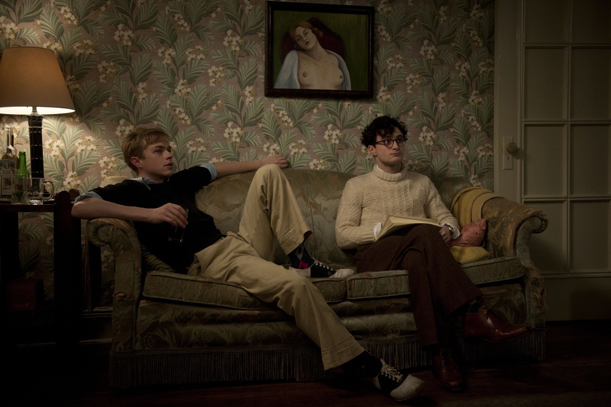 Dane DeHaan stars as Lucien Carr and Daniel Radcliffe stars as Allen Ginsberg in Sony Pictures Classics' Kill Your Darlings (2013)