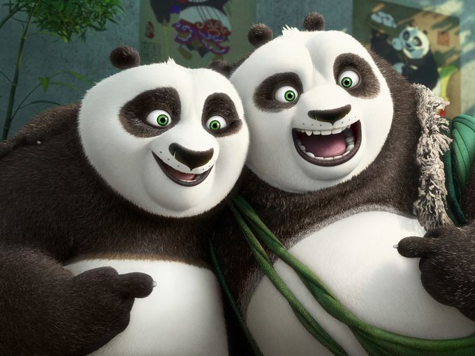 Po and Li Shan from 20th Century Fox's Kung Fu Panda 3 (2016)