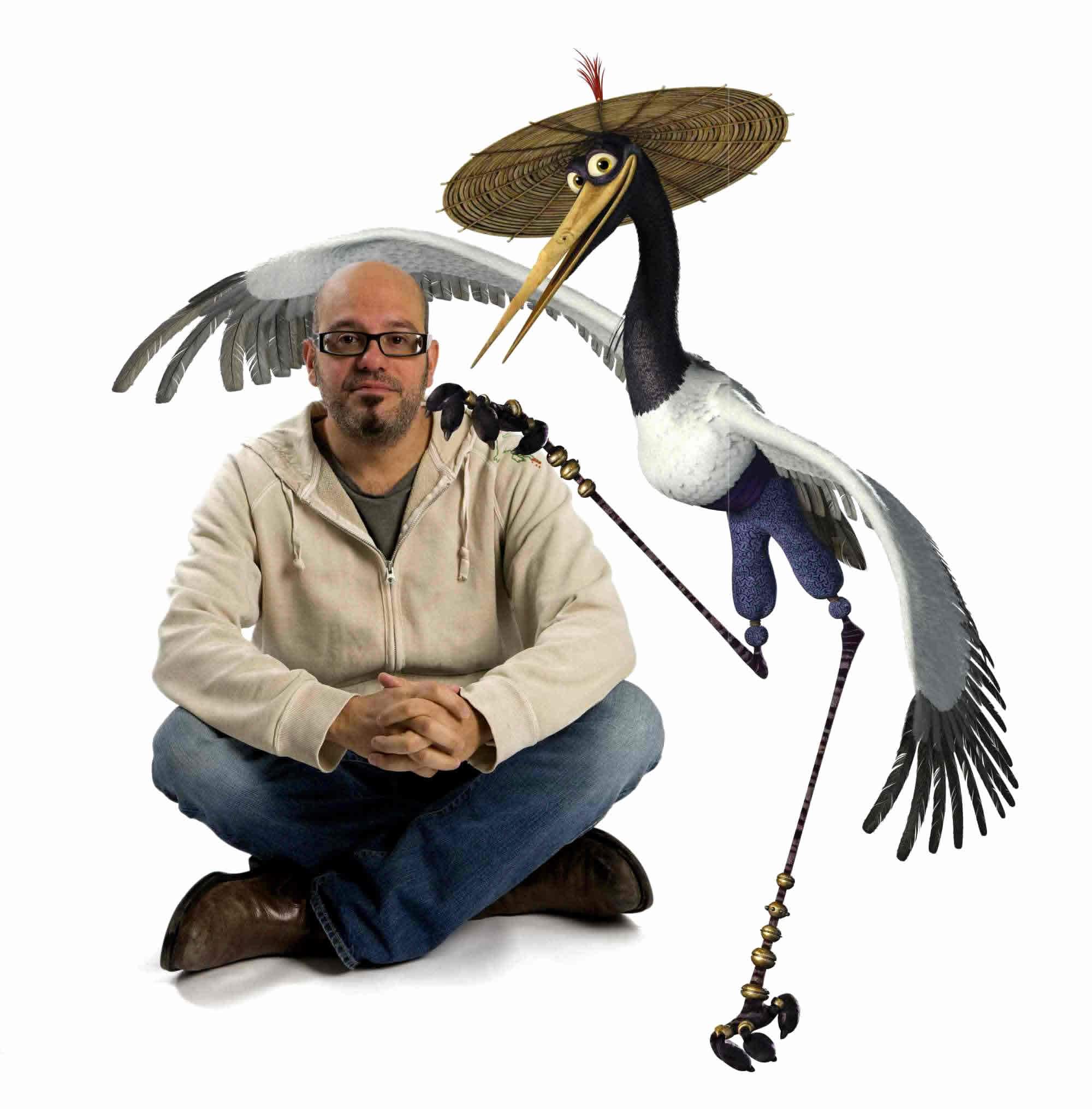 DAVID CROSS voices the level-headed Crane, one of the legendary Furious Five in DreamWorks' Kung Fu Panda (2008). Photo by Patrick Ecclesine.