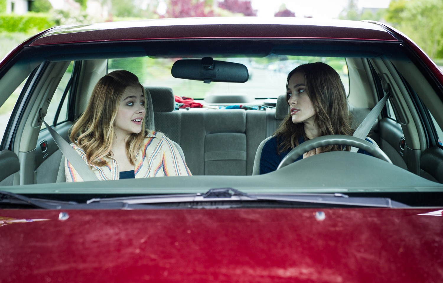 Chloe Moretz stars as Annika and Keira Knightley stars as Megan in A24's Laggies (2014)