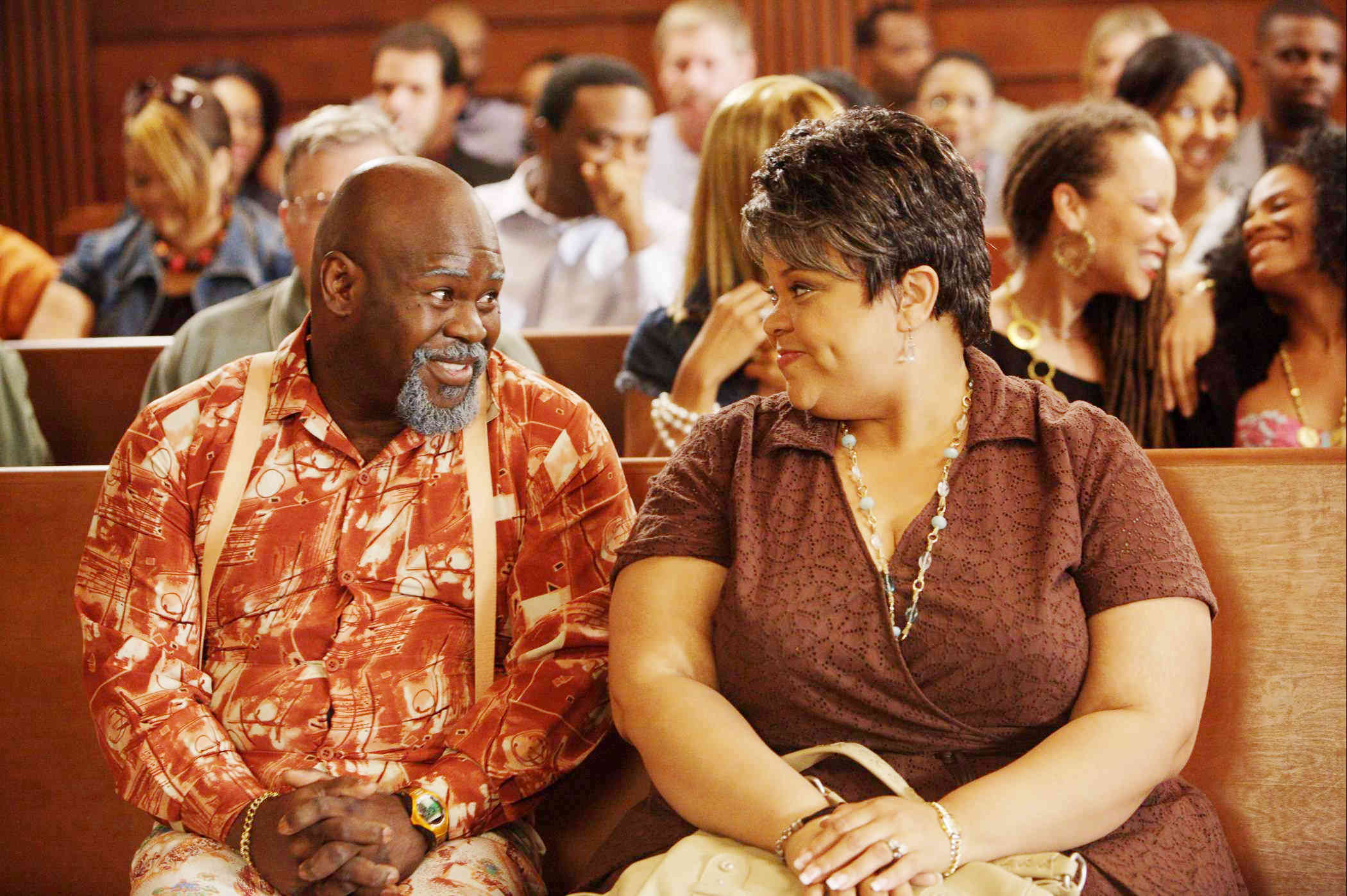 David Mann stars as Brown and Tamela J. Mann stars as Cora in Lionsgate Films' Madea Goes to Jail (2009). Photo credit by Alfeo Dixon.