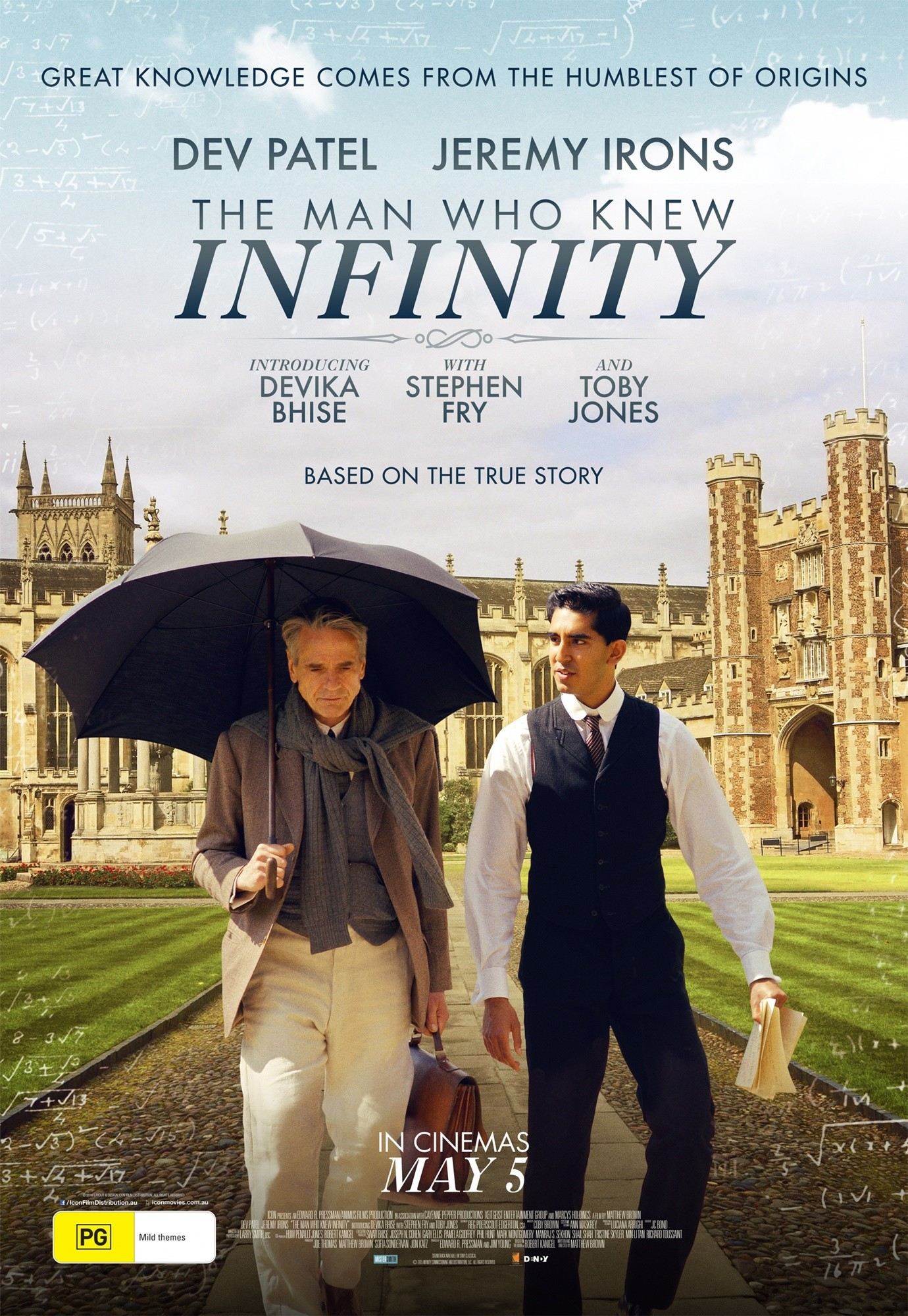 Poster of IFC Films' The Man Who Knew Infinity (2016)