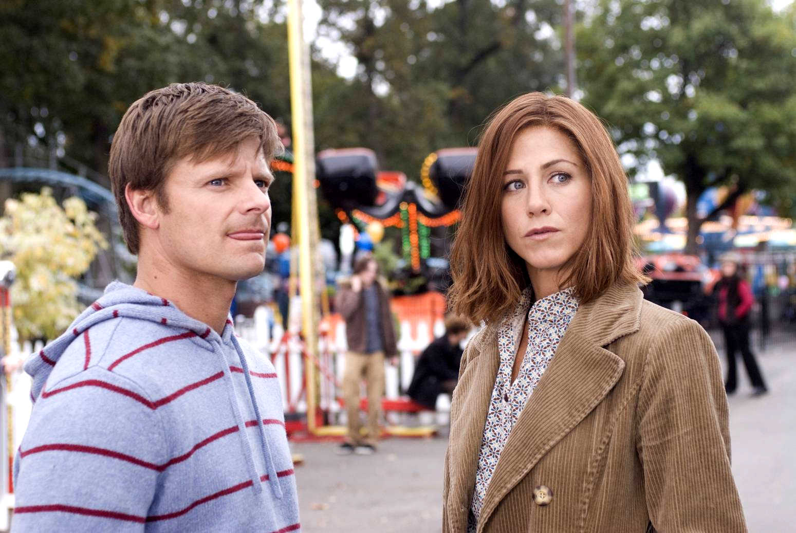 Steve Zahn stars as Mike Cranshaw and Jennifer Aniston Sue Claussen in MGM's Management (2009). Photo credit by Suzanne Hanover.