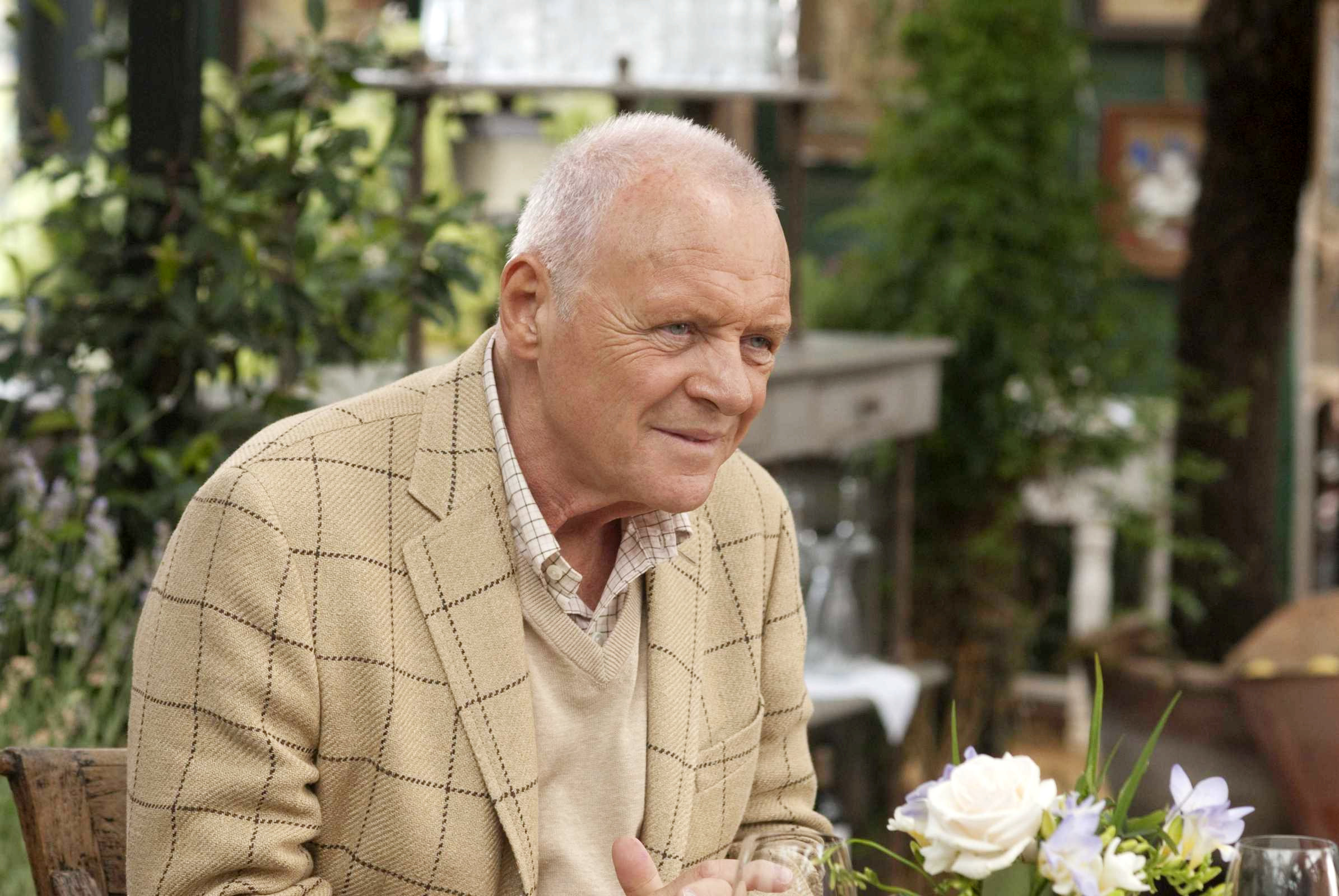 Anthony Hopkins stars as Alfie in Sony Pictures Classics' You Will Meet a Tall Dark Stranger (2010). Photo by Keith Hamshere