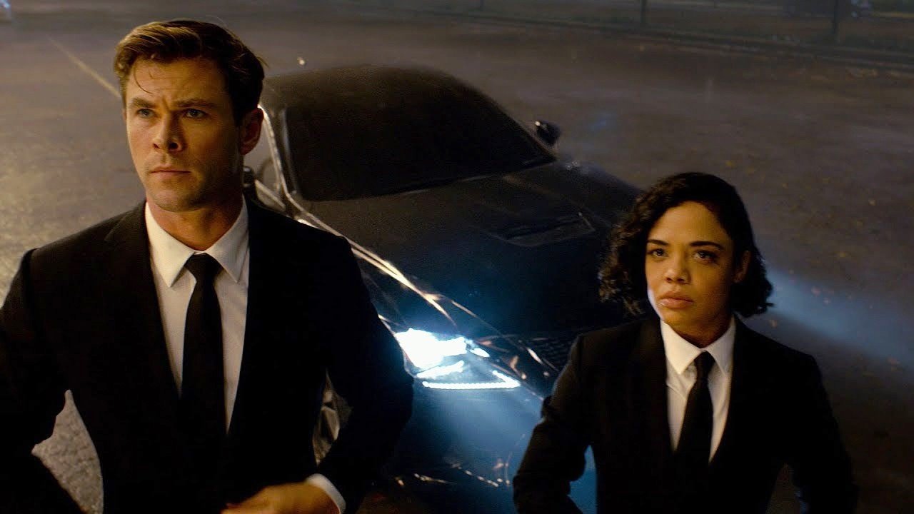 Chris Hemsworth stars as Agent H and Tessa Thompson stars as Agent M in Columbia Pictures' Men in Black International (2019)