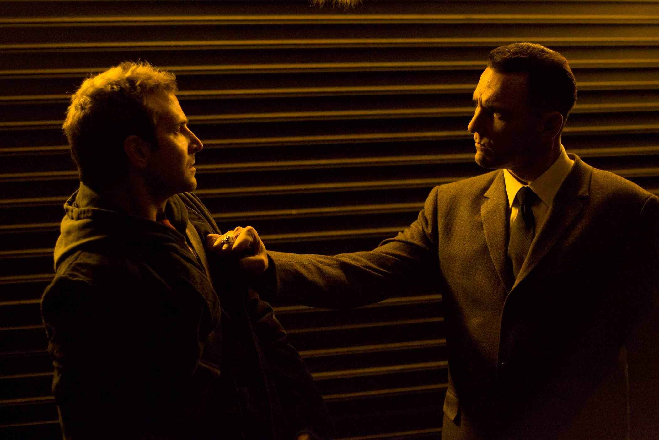 Leon (Bradley Cooper) and Mahogany (Vinnie Jones) in THE MIDNIGHT MEAT TRAIN (2008). Photo credit: Saeed Adyani.