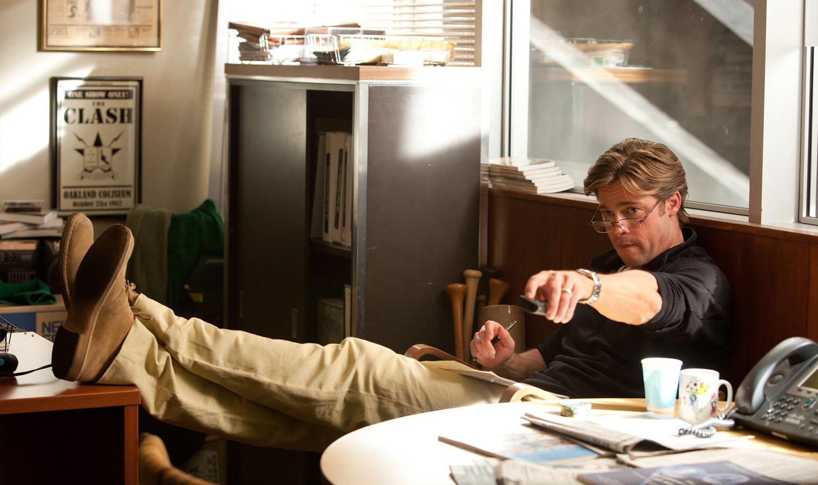 Brad Pitt stars as Billy Beane in Columbia Pictures' Moneyball (2011)