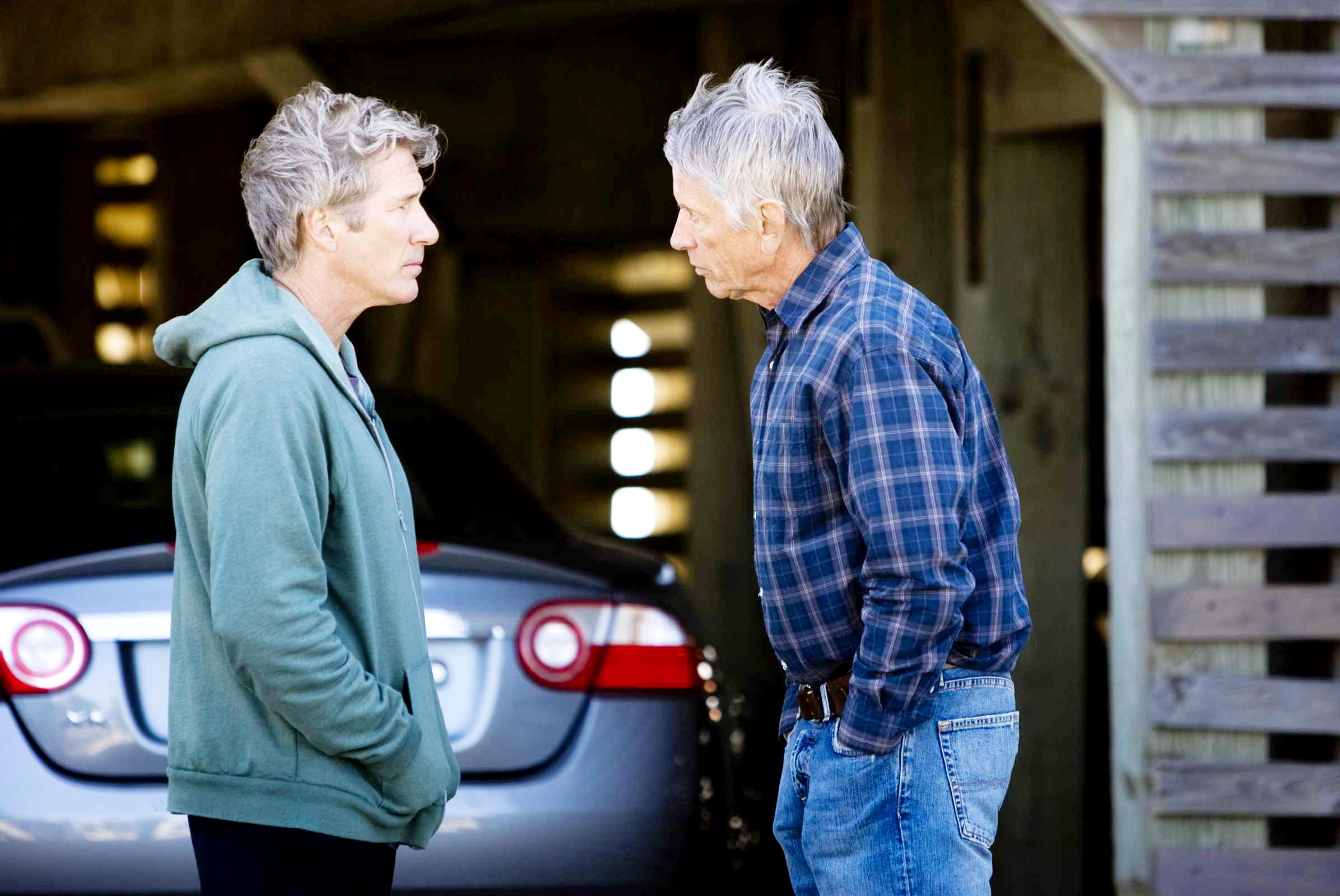 Richard Gere stars as Dr. Paul Flanner and Scott Glenn stars as Robert Torrelson in Warner Bros. Pictures' Nights in Rodanthe (2008). Photo credit by Michael Tackett.