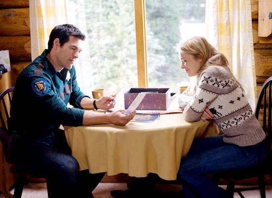 Eddie Cibrian stars as Nate Burns and LeAnn Rimes stars as Meg Galligan in Lifetime Television's Northern Lights (2009)