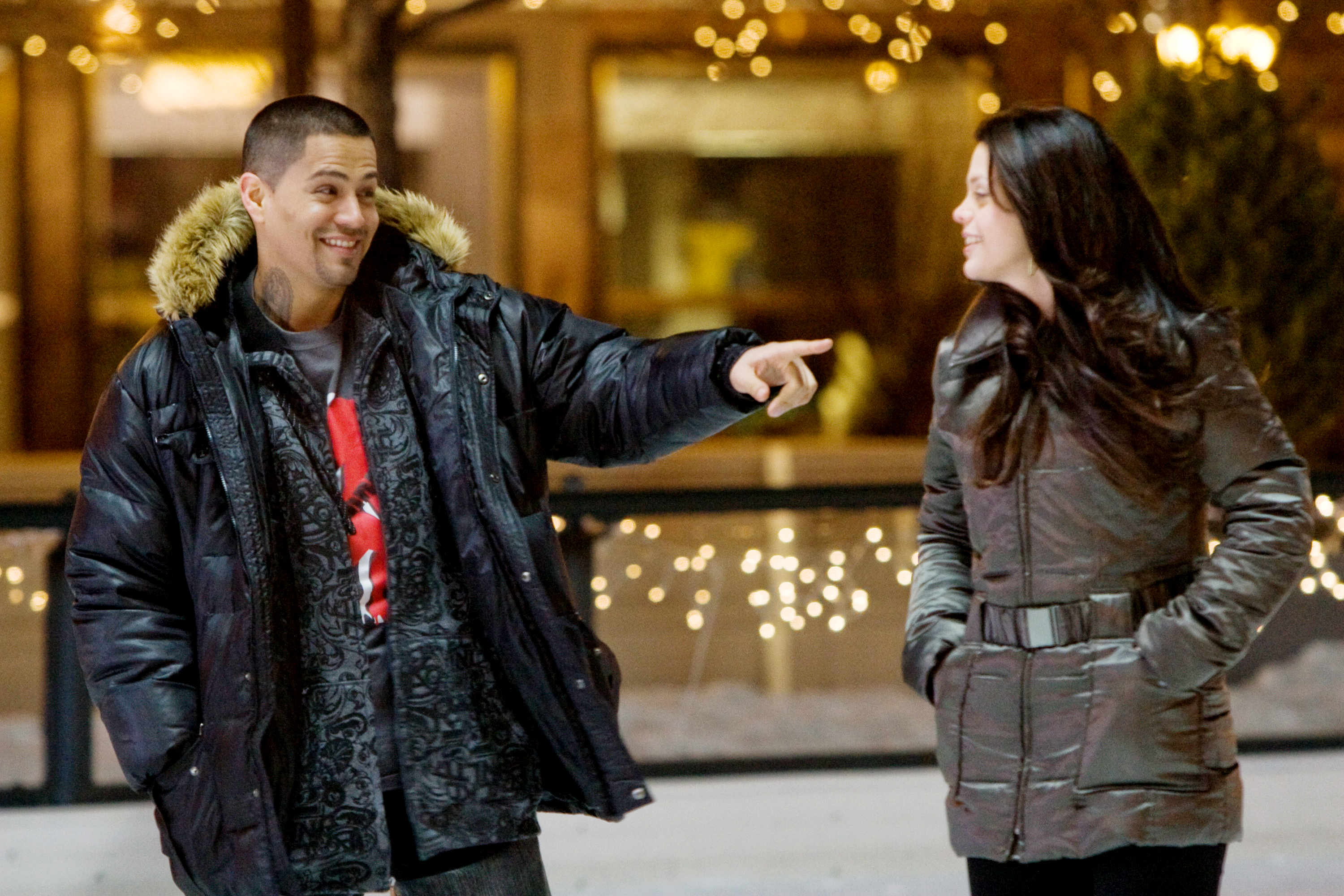 Jay Hernandez and Melonie Diaz in Overture Films' Nothing Like the Holidays (2008)