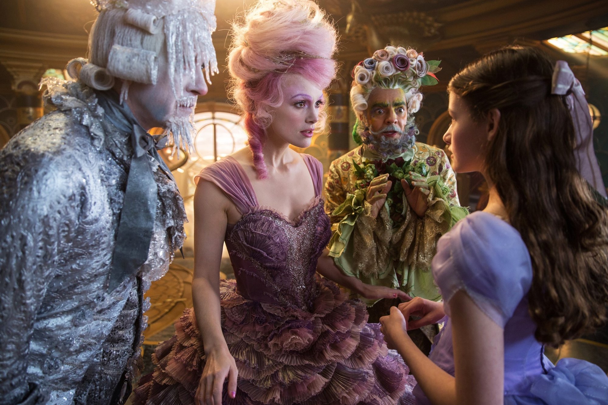 Richard E. Grant, Keira Knightley, Eugenio Derbez and Mackenzie Foy in Walt Disney Pictures' The Nutcracker and the Four Realms (2018)