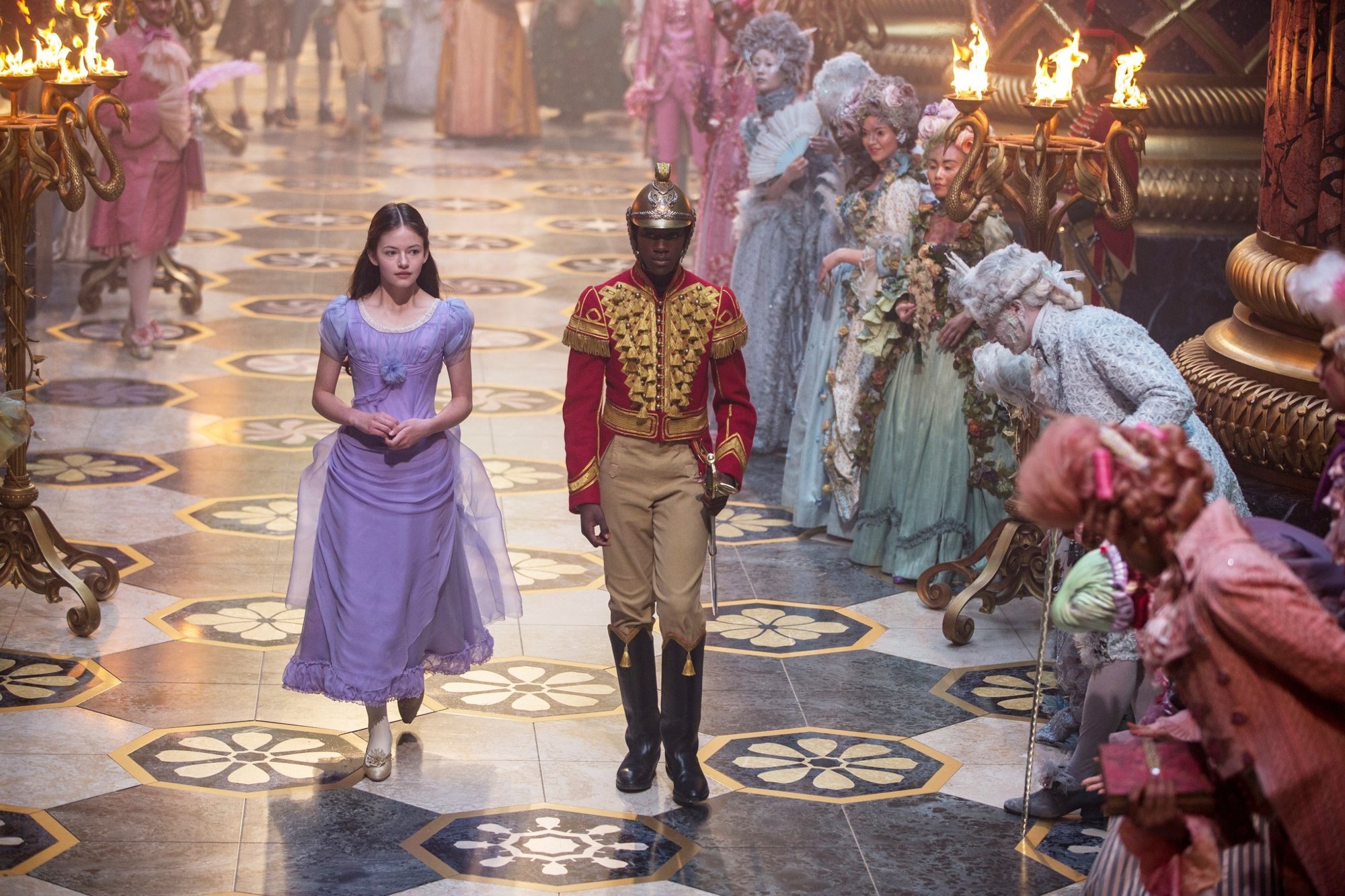 Mackenzie Foy stars as Clara and Jayden Fowora-Knight stars as Philip in Walt Disney Pictures' The Nutcracker and the Four Realms (2018)