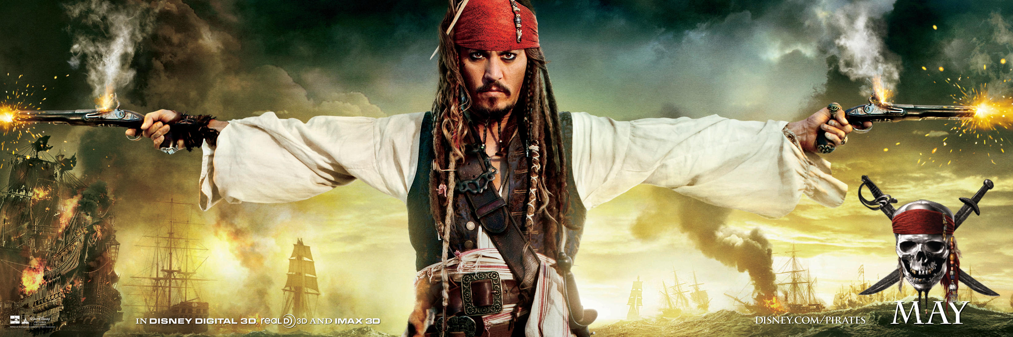Poster of Walt Disney Pictures' Pirates of the Caribbean: On Stranger Tides (2011)