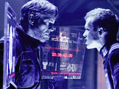 Dennis Quaid stars as Payton and Ben Foster stars as Bower in Overture Films' Pandorum (2009)