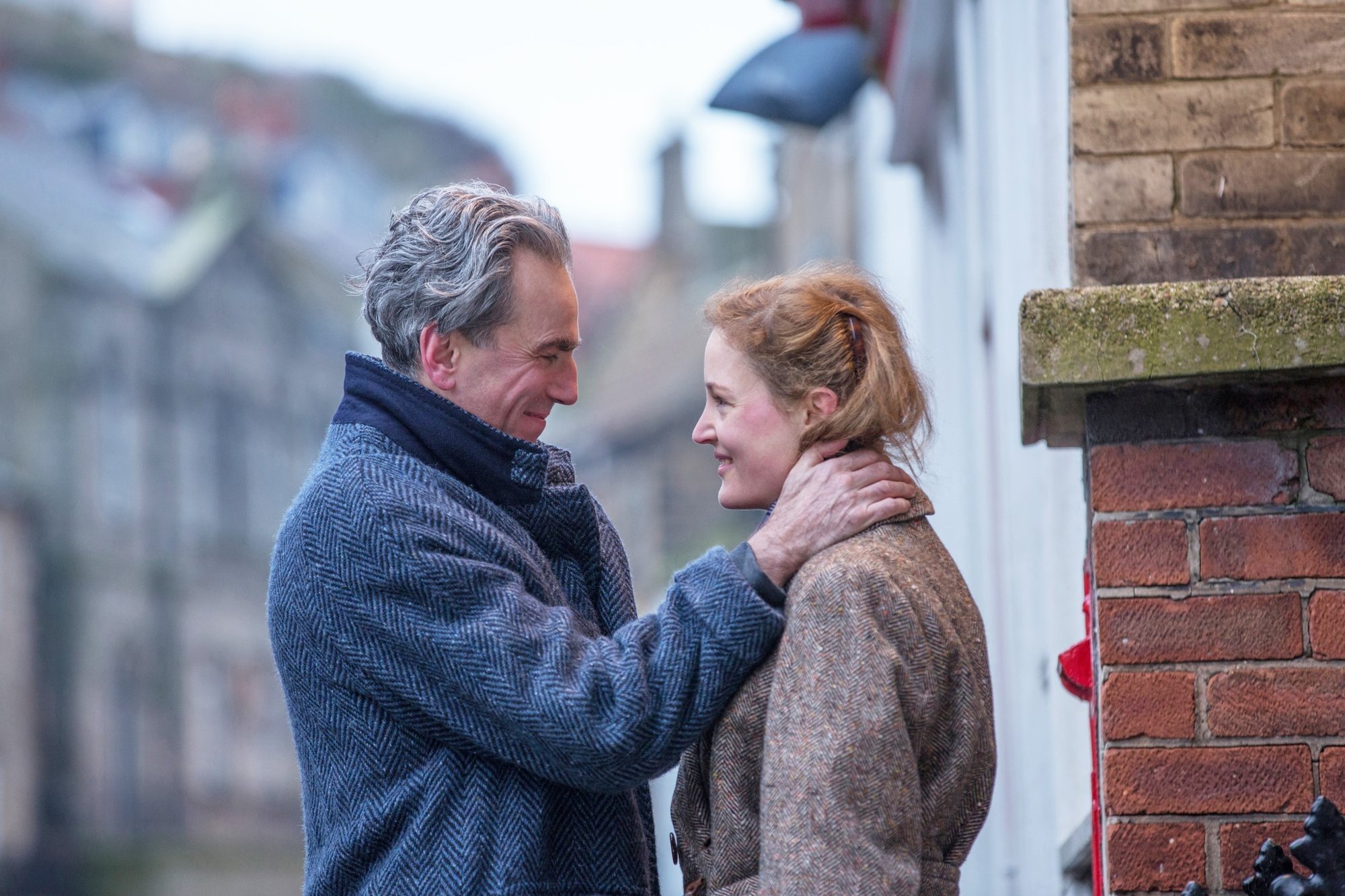 Daniel Day-Lewis stars as Reynolds Woodcock and Vicky Krieps stars as Alma in Focus Features' Phantom Thread (2017)