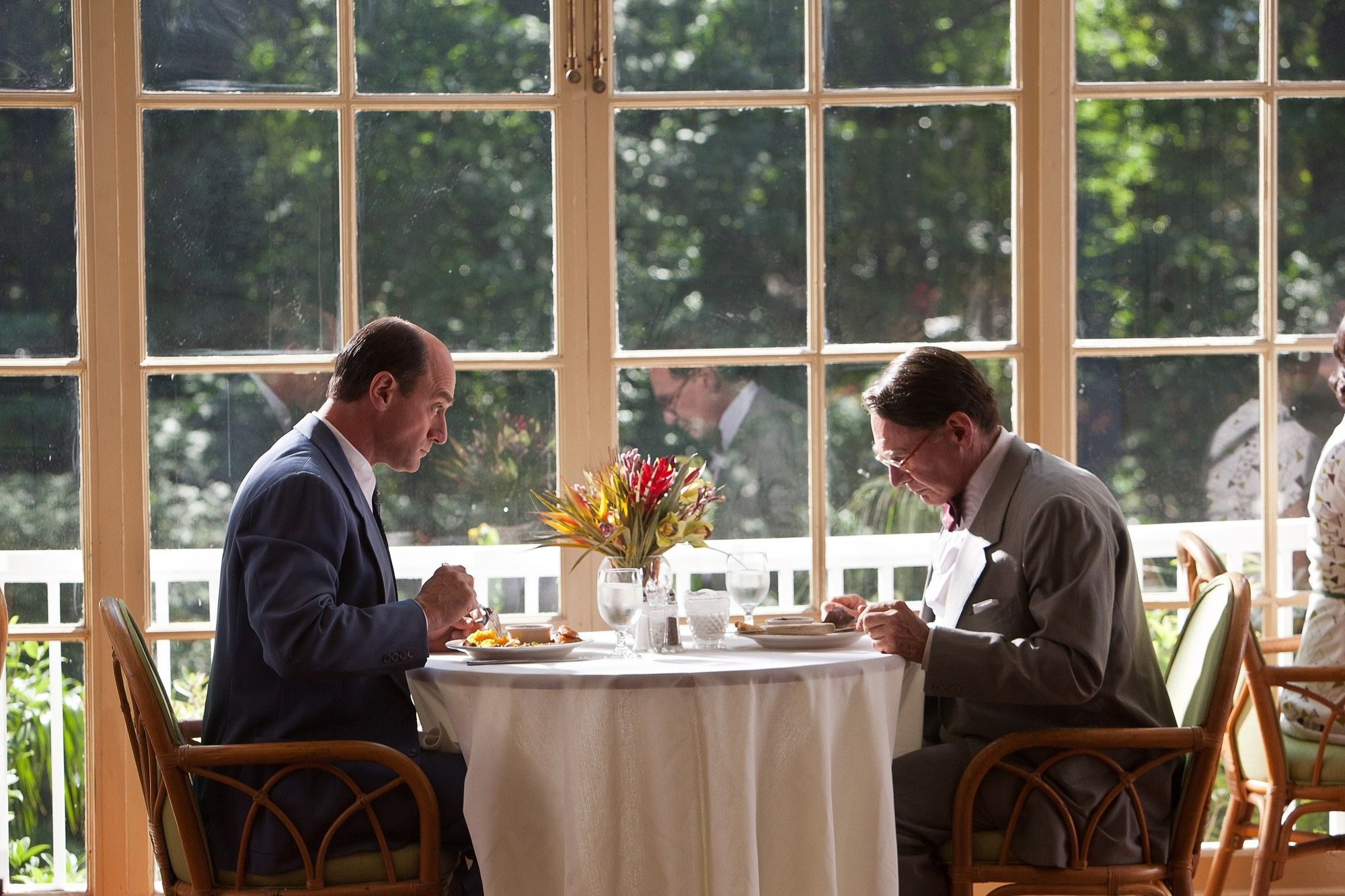 Christopher Meloni stars as Leo Durocher and Harrison Ford stars as Branch Rickey in Warner Bros. Pictures' 42 (2013)