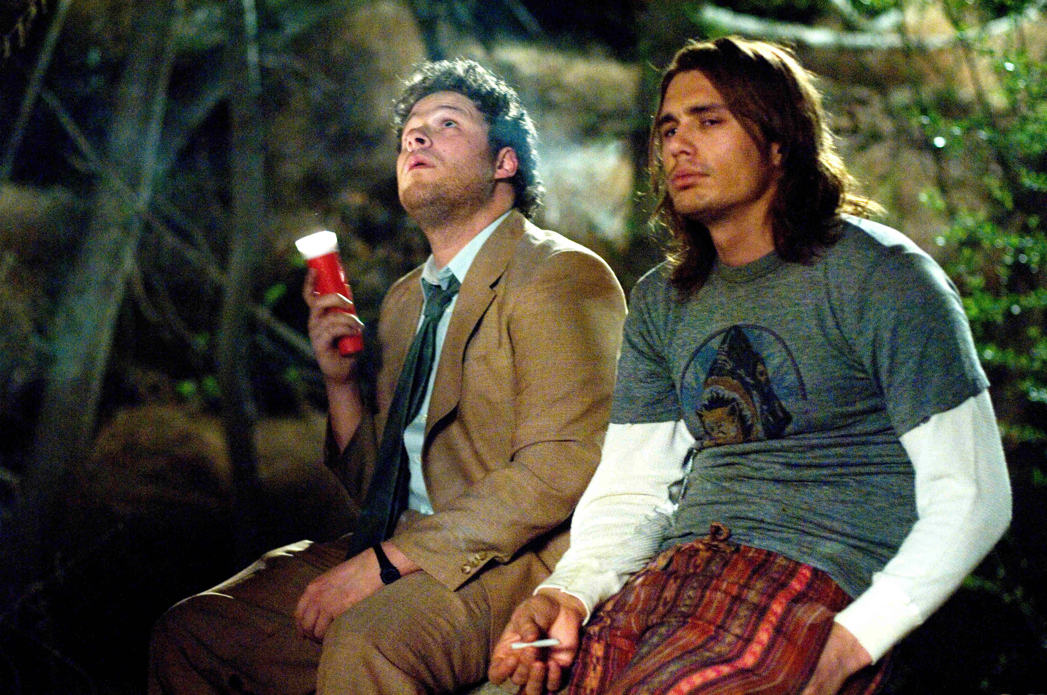 Seth Rogen stars as Dale Denton and James Franco stars as Saul Silver in Columbia Pictures' Pineapple Express (2008)