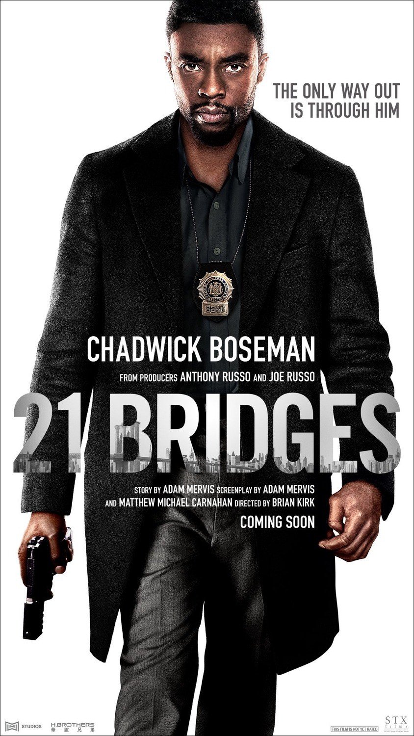 Poster of STX Entertainment's 21 Bridges (2019)