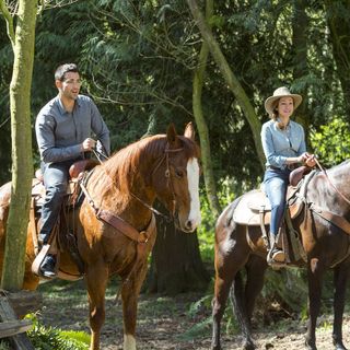 Jesse Metcalfe stars as Bradley and Autumn Reeser stars as Sarah in Hallmark Channel's A Country Wedding (2015)