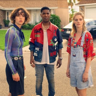 Brigette Lundy-Paine, Kid Cudi and Samara Weaving in Orion Pictures' Bill & Ted Face the Music (2020)