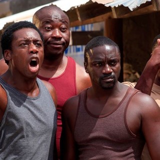 Hakeem Kae-Kazim, Derrick Delaney, Akon and Wyclef Jean in Entertainment One Films' Black November (2015)