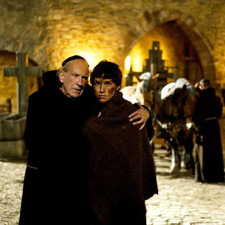 David Warner stars as The Abbot and Eddie Redmayne stars as Osmund in Magnet Releasing's Black Death (2010)